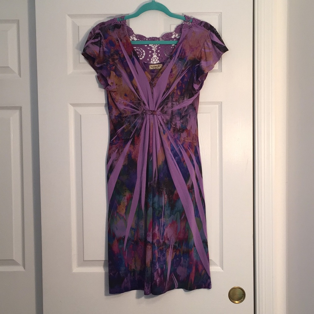 One World Purple Rainbow Summer Dress